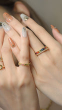 Load image into Gallery viewer, Rhythm - 18KGP Gold Rainbow Ring