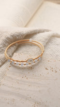 將圖片載入圖庫檢視器 Nova - Labradorite Crystal Titanium Steel Bangle *Waterproof