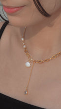 ๅฐๅ็่ผๅ
ฅๅๅบซๆชข่ฆๅจ Aqua Shell - Pearl x CZ Titanium Steel Toggle Necklace *Waterproof