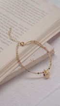 將圖片載入圖庫檢視器 Bouquet - 18KGP Tourmaline Crystal Beaded Bracelet