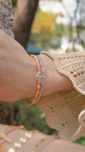 將圖片載入圖庫檢視器 Nova - Labradorite Crystal Titanium Steel Bangle *Waterproof