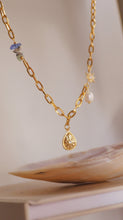 Load image into Gallery viewer, Aura - Gold Titanium Steel Pearl x Crystal Necklace