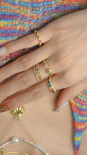 Load image into Gallery viewer, Rhythm - 18KGP Gold Rainbow Ring