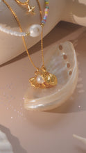 Load image into Gallery viewer, Sea Shell - Gold Titanium Steel Double Layered Necklace *Waterproof