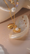 Load image into Gallery viewer, Sea Shell - Gold Titanium Steel Double Layered Necklace *Waterproof