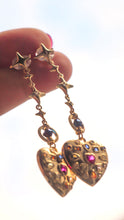 Load image into Gallery viewer, Euphorbia - 18KGP CZ Sparkling Heart Earrings