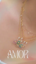 Load and play video in Gallery viewer, Amor - Crystal Titanium Steel Necklace (Waterproof)