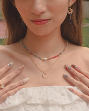 Load image into Gallery viewer, Dreamy Rise - Gold Titanium Steel Opal Necklace