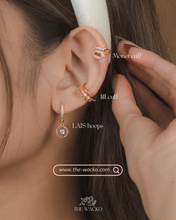 Load image into Gallery viewer, LAรS - 14KGP Crystal Baby Hoops