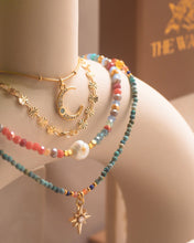 Load image into Gallery viewer, Dreamy Rise - Gold Titanium Steel Opal Necklace