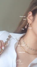 Load image into Gallery viewer, Drip - Crystal Baby Hoop Earrings