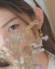 Load image into Gallery viewer, Love Keeper - 18K Heart Padlock Hoop Earrings