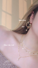 Load image into Gallery viewer, Ajar - TITANIUM STEEL 2-WAY GOLD HOOP EARRINGS (waterproof)