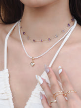 ๅฐๅ็่ผๅ
ฅๅๅบซๆชข่ฆๅจ Boho Amethyst - 18KGP Magic Crystal Stone Necklace