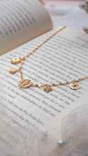 Load image into Gallery viewer, Wanderlust Moon & Star CZ Choker (Waterproof Material)