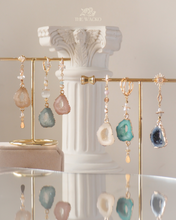 Load image into Gallery viewer, Mystic Stone - 18KGP Crystal Stone Earrings