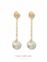 Load image into Gallery viewer, Divinity Celestial Chain Drop Earrings
