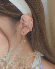 Load image into Gallery viewer, Love Keeper - 18K Heart Padlock Hoop Earrings