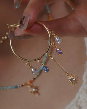 將圖片載入圖庫檢視器 【THREADS 限時推廣8折】 Rainy Dayz - 18KGP Solar & Luna Hoop Earrings