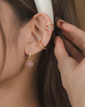 Load image into Gallery viewer, LAÏS - 14KGP Crystal Baby Hoops