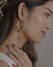 將圖片載入圖庫檢視器 【THREADS 限時推廣8折】 Rainy Dayz - 18KGP Solar & Luna Hoop Earrings