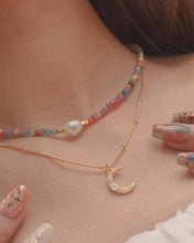 Load image into Gallery viewer, Dreamy Rise - Gold Titanium Steel Opal Necklace