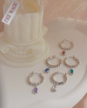 Load image into Gallery viewer, Singaling - Silver Hoops