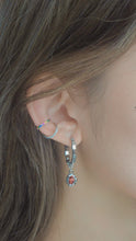 Load image into Gallery viewer, Singaling - Silver Hoops