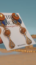 Load image into Gallery viewer, Vita - Vintage Button Earrings