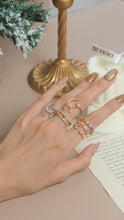 Load image into Gallery viewer, Gleaming - Signature Rainbow Stone Adjustable Ring