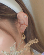 Load image into Gallery viewer, Love Keeper - 18K Heart Padlock Hoop Earrings