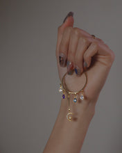 將圖片載入圖庫檢視器 【Threads限時推廣8折】 人氣設計Rainy Dayz - 18KGP Solar & Luna Hoop Earrings