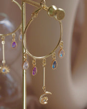 將圖片載入圖庫檢視器 【THREADS 限時推廣8折】 Rainy Dayz - 18KGP Solar & Luna Hoop Earrings