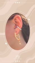 Load image into Gallery viewer, Ajar - TITANIUM STEEL 2-WAY GOLD HOOP EARRINGS (waterproof)