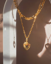 將圖片載入圖庫檢視器 Fallen Angel • Gold Titanium Steel Rainbow Cupid Necklace (waterproof) *防水物料