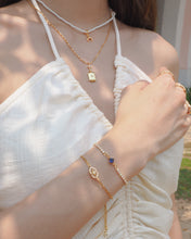 將圖片載入圖庫檢視器 Kira - Gold Titanium Steel Tiny Gemstone Bracelets