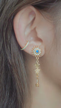 Load image into Gallery viewer, Light Seeker - CZ Star Cuff Earrings