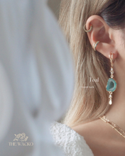 Load image into Gallery viewer, Mystic Stone - 18KGP Crystal Stone Earrings