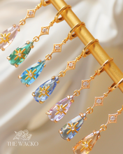 Load image into Gallery viewer, Drip - Crystal Baby Hoop Earrings