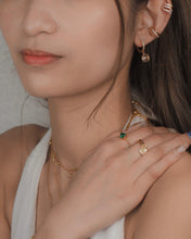 Load image into Gallery viewer, LAรS - 14KGP Crystal Baby Hoops