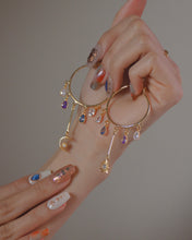 將圖片載入圖庫檢視器 【THREADS 限時推廣8折】 Rainy Dayz - 18KGP Solar & Luna Hoop Earrings