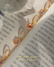 Load image into Gallery viewer, LAÏS - 14KGP Crystal Baby Hoops