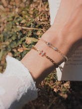 Load image into Gallery viewer, You Are Loved Initial Figaro Chain Bracelets (Waterproof)