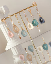 Load image into Gallery viewer, Mystic Stone - 18KGP Crystal Stone Earrings