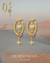 Load image into Gallery viewer, Ajar - TITANIUM STEEL 2-WAY GOLD HOOP EARRINGS (waterproof)