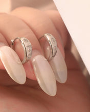 Load image into Gallery viewer, Hope - Silver Hoop Earrings
