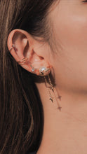 Load image into Gallery viewer, Serenity Pearl Star Drop Earrings