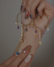 將圖片載入圖庫檢視器 【Threads限時推廣8折】 人氣設計Rainy Dayz - 18KGP Solar & Luna Hoop Earrings