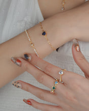 Load image into Gallery viewer, Lina - 14KGP CZ Heart Bracelet