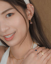 Load image into Gallery viewer, LAรS - 14KGP Crystal Baby Hoops